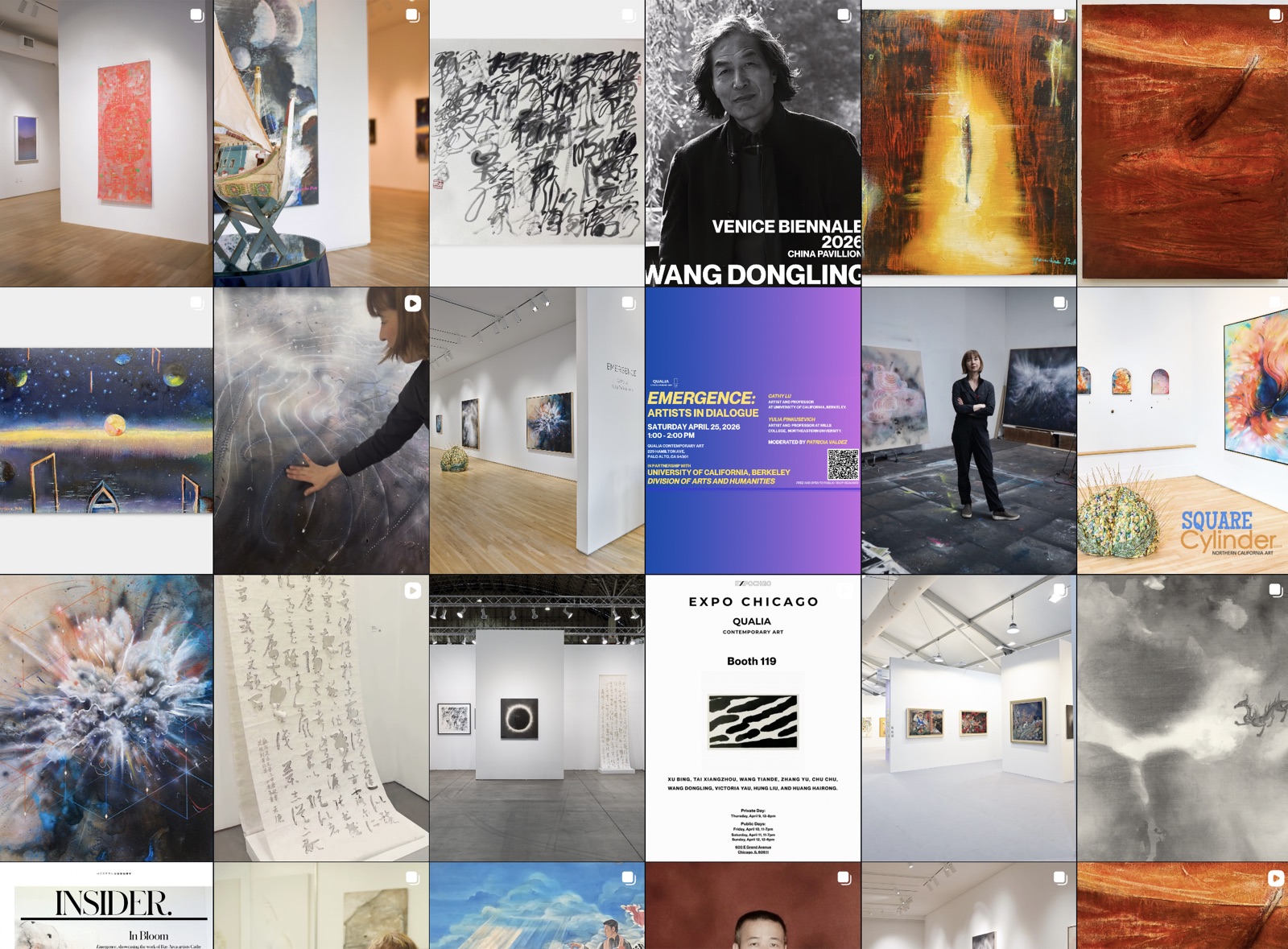Instagram grid layout — social media visual system