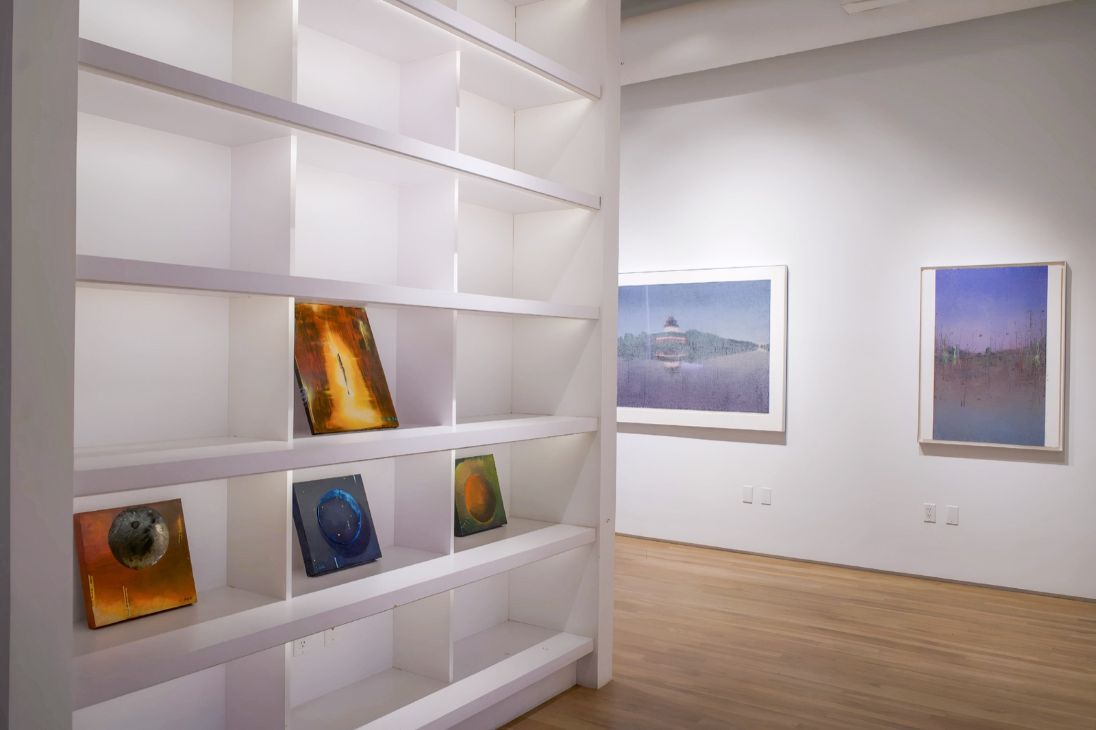 Exhibition shelf — installation detail